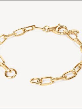 BNIB HIllberg & Berk Clip Chain Charm Bracelet Base - Small